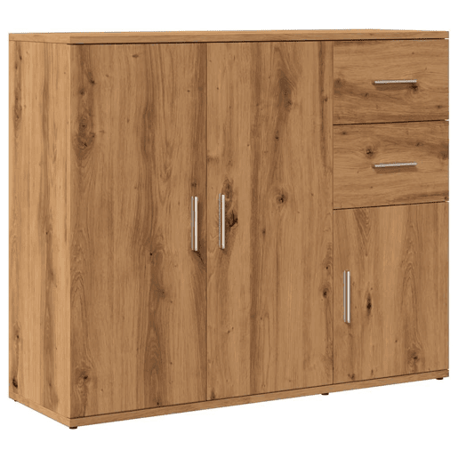 vidaXL Aparador Carvalho Artesanal 91x29,5x75 cm Madeira Engenheirada vidaXL Aparador Carvalho Artesanal 91x29,5x75 cm Madeira Engenheirada
