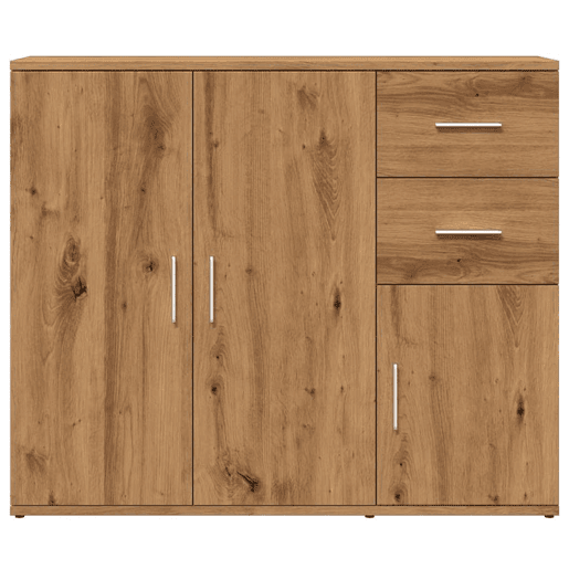 vidaXL Aparador Carvalho Artesanal 91x29,5x75 cm Madeira Engenheirada vidaXL Aparador Carvalho Artesanal 91x29,5x75 cm Madeira Engenheirada