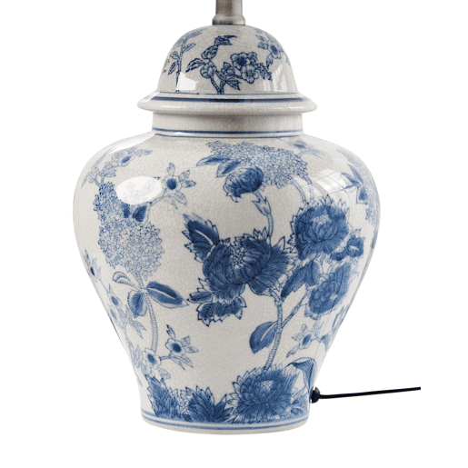 Candeeiro de mesa SORRAIA Porcelana BrancoAzul Candeeiro de mesa SORRAIA Porcelana BrancoAzul