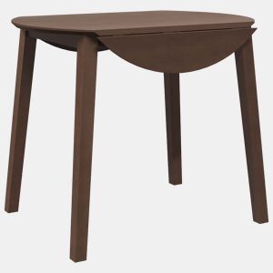 vidaXL Mesa de jantar madeira seringueira maciça castanho