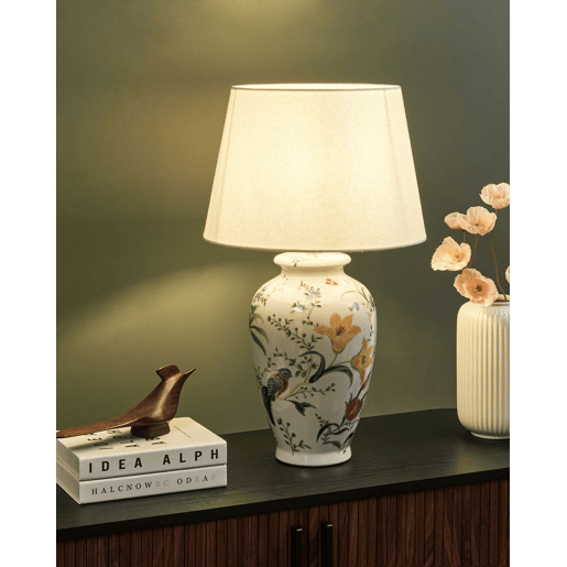 Candeeiro de mesa ACROSSO Porcelana Branco Candeeiro de mesa ACROSSO Porcelana Branco