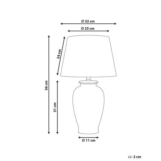 Candeeiro de mesa ACROSSO Porcelana Branco Candeeiro de mesa ACROSSO Porcelana Branco