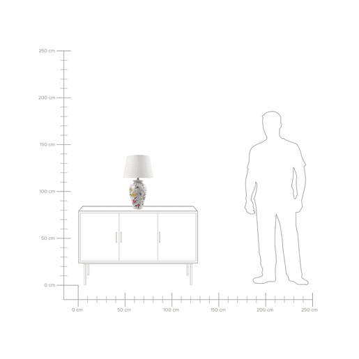 Candeeiro de mesa ACROSSO Porcelana Branco Candeeiro de mesa ACROSSO Porcelana Branco