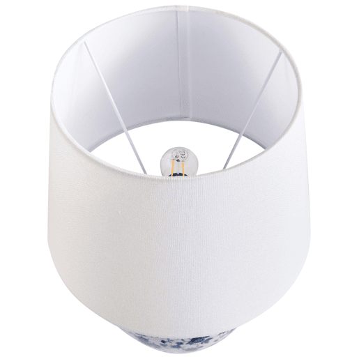 Candeeiro de mesa SILVES Porcelana BrancoAzul