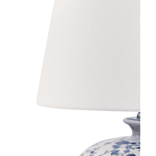 Candeeiro de mesa SILVES Porcelana BrancoAzul