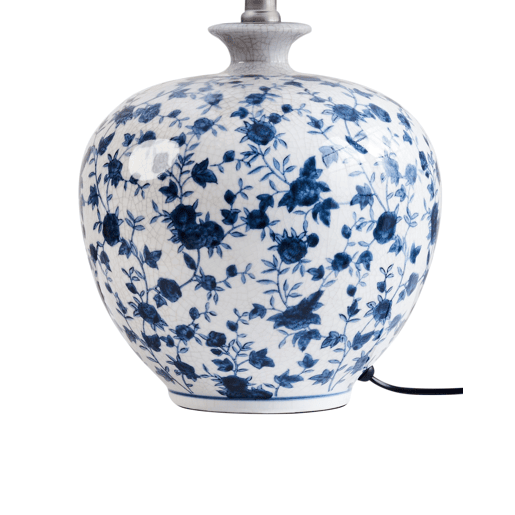 Candeeiro de mesa SILVES Porcelana BrancoAzul