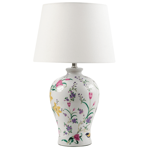 Candeeiro de mesa FEBROS Porcelana Branco