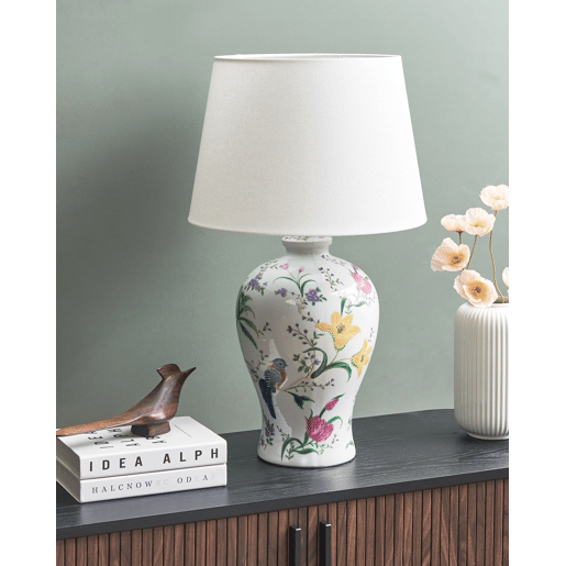Candeeiro de mesa FEBROS Porcelana Branco