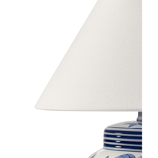 Candeeiro de mesa ARUNCA Porcelana BrancoAzul Candeeiro de mesa ARUNCA Porcelana BrancoAzul
