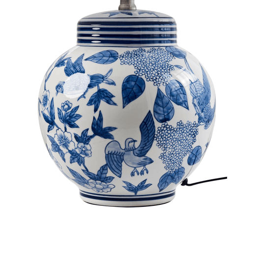 Candeeiro de mesa ARUNCA Porcelana BrancoAzul Candeeiro de mesa ARUNCA Porcelana BrancoAzul