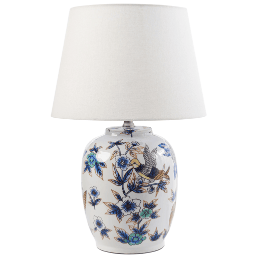 Candeeiro de mesa SUNJA Porcelana BrancoAzul