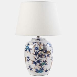 Candeeiro de mesa SUNJA Porcelana BrancoAzul