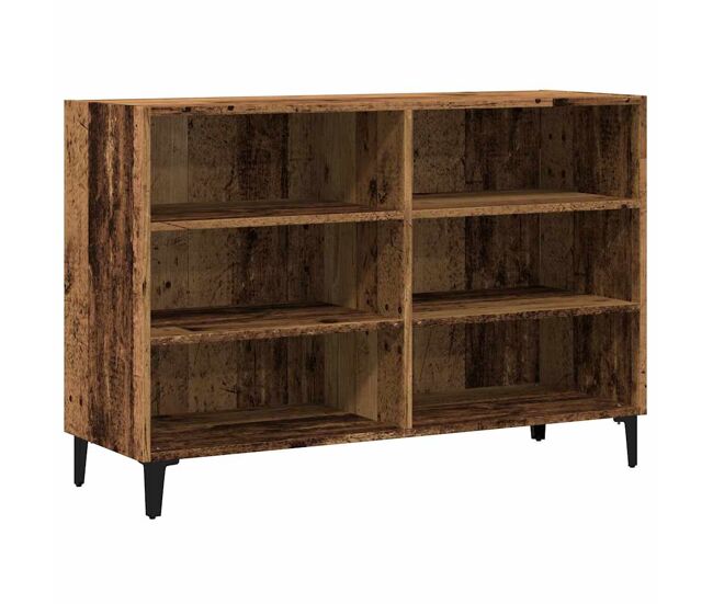 Vidaxl aparador de madera ingeniería madera envejecida 103,5x35x70 cm