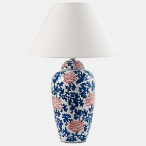 Candeeiro de mesa VERUSA Porcelana BrancoAzul