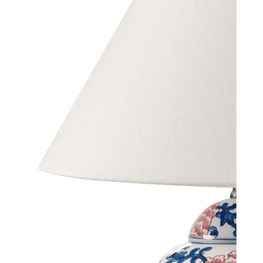 Candeeiro de mesa VERUSA Porcelana BrancoAzul