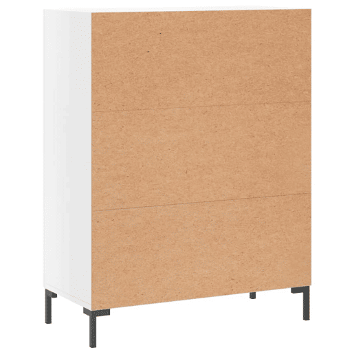 vidaXL Aparador 69,5x34x90 cm madeira processada branco brilhante vidaXL Aparador 69,5x34x90 cm madeira processada branco brilhante