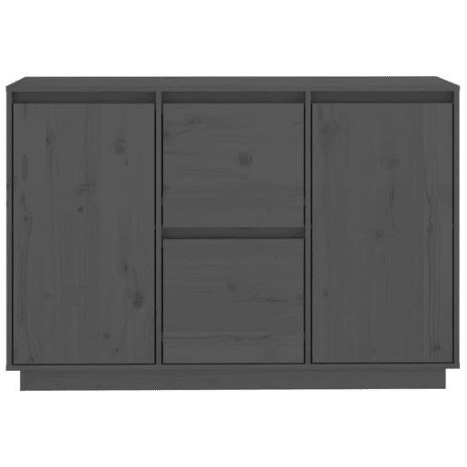 vidaXL Aparador 111x34x75 cm madeira de pinho maciça cinzento vidaXL Aparador 111x34x75 cm madeira de pinho maciça cinzento