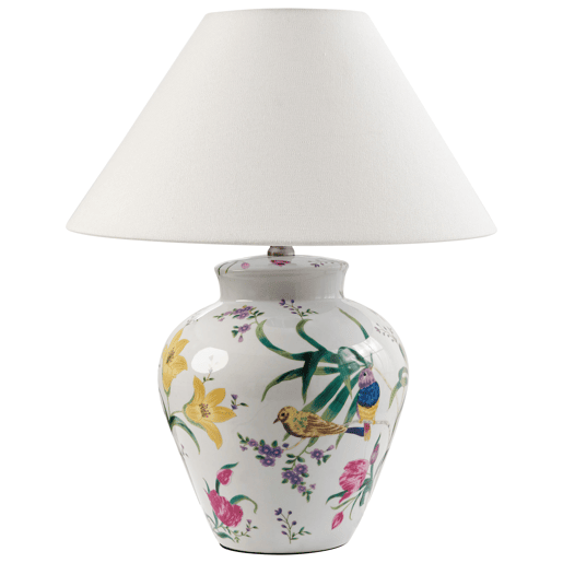 Candeeiro de mesa DIOGO Porcelana Branco