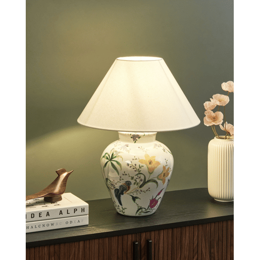Candeeiro de mesa DIOGO Porcelana Branco