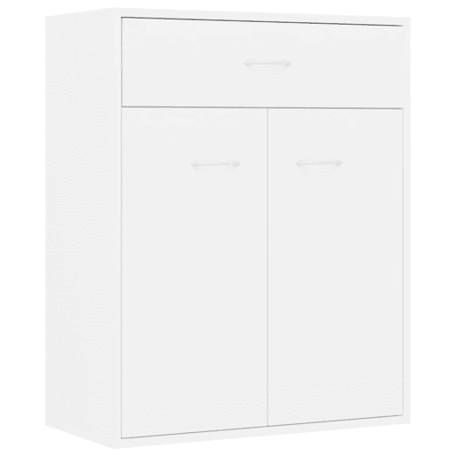 vidaXL Aparador 60x30x75 cm contraplacado branco