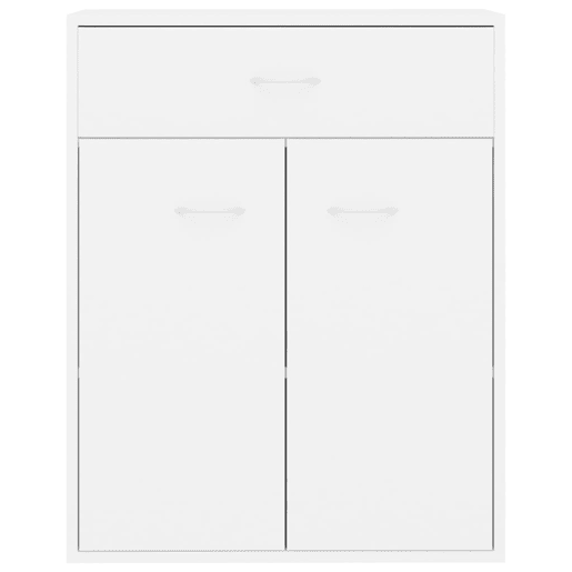 vidaXL Aparador 60x30x75 cm contraplacado branco