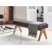 Beliani Banco de cama Bouclé TAMRE 118x46 Beliani Banco de cama Bouclé TAMRE 118x46 Negro