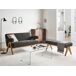 Beliani Banco de cama Bouclé TAMRE 118x46 Beliani Banco de cama Bouclé TAMRE 118x46 Negro