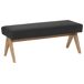 Beliani Banco de cama Bouclé TAMRE 118x46 Beliani Banco de cama Bouclé TAMRE 118x46 Negro