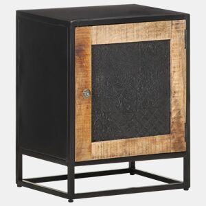vidaXL Mesa de cabeceira 40x30x50 cm madeira de mangueira áspera
