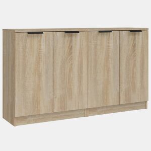 vidaXL Aparadores 2 pcs 60x30x70 cm madeira processada carvalho sonoma
