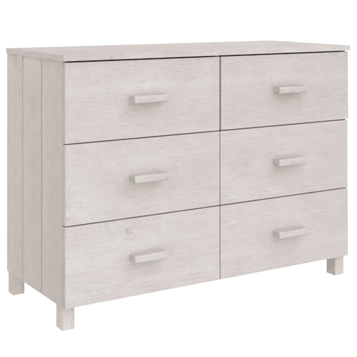 vidaXL Aparador HAMAR 113x40x80 cm pinho maciço branco vidaXL Aparador HAMAR 113x40x80 cm pinho maciço branco
