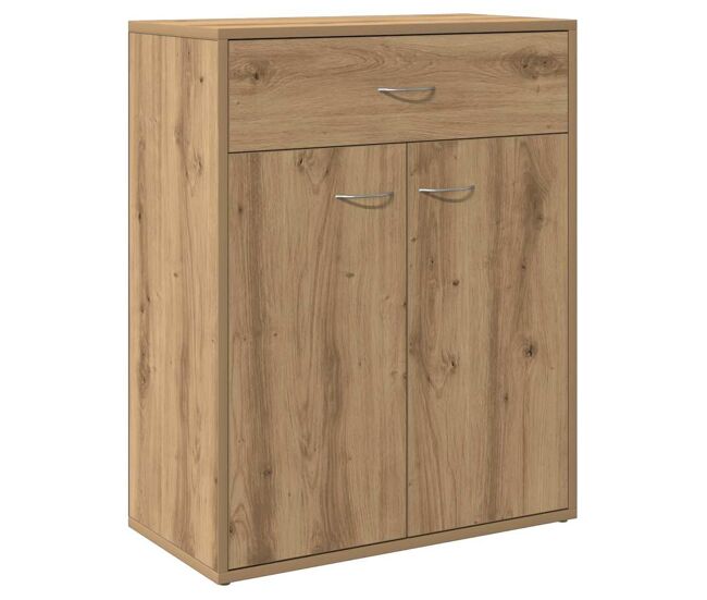 Vidaxl aparador de madera de ingeniería roble artisan 60x30x75 cm