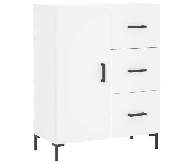 Vidaxl aparador de madera de ingeniería blanco 69,5x34x90 cm