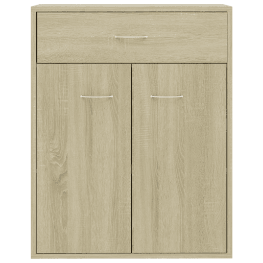 vidaXL Aparador 60x30x75 cm contraplacado cor carvalho sonoma