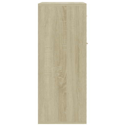 vidaXL Aparador 60x30x75 cm contraplacado cor carvalho sonoma