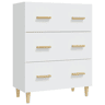 vidaXL Aparador 70x34x90 cm derivados de madeira branco