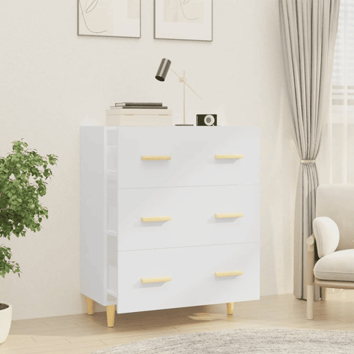 vidaXL Aparador 70x34x90 cm derivados de madeira branco
