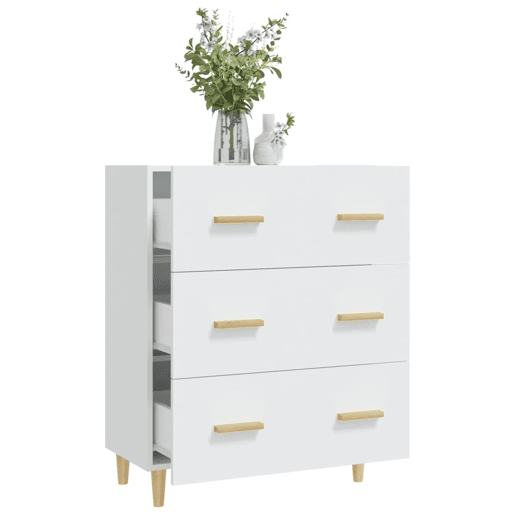vidaXL Aparador 70x34x90 cm derivados de madeira branco