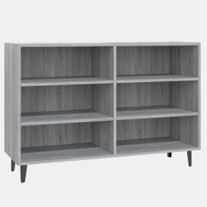 vidaXL Aparador 103,5x35x70 cm derivados de madeira cinzento sonoma