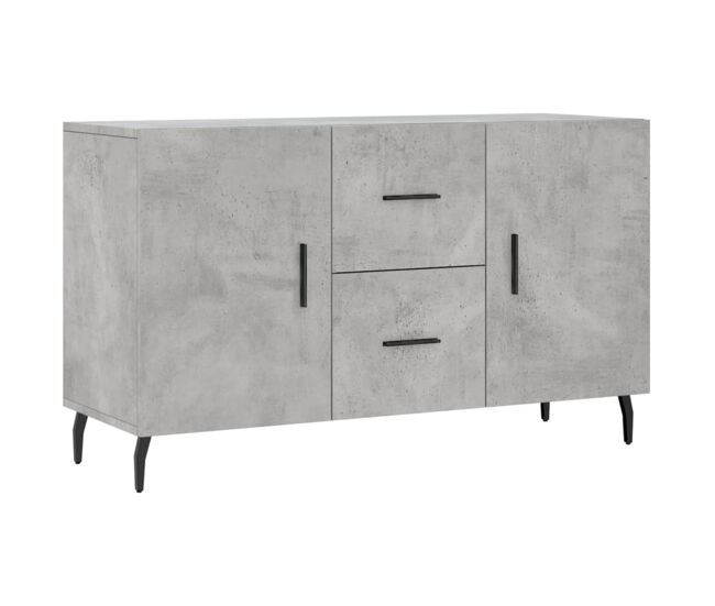 Vidaxl aparador de madera de ingeniería gris hormigón 100x36x60 cm