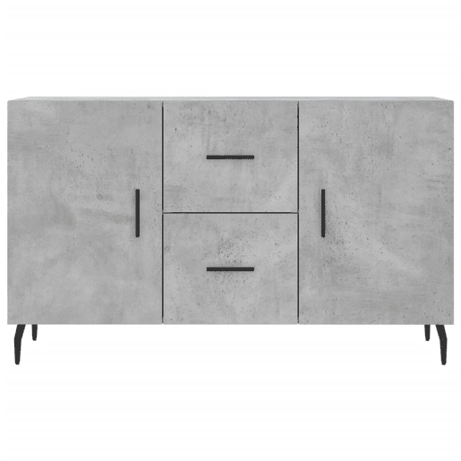 vidaXL Aparador 100x36x60 cm derivados de madeira cinzento cimento