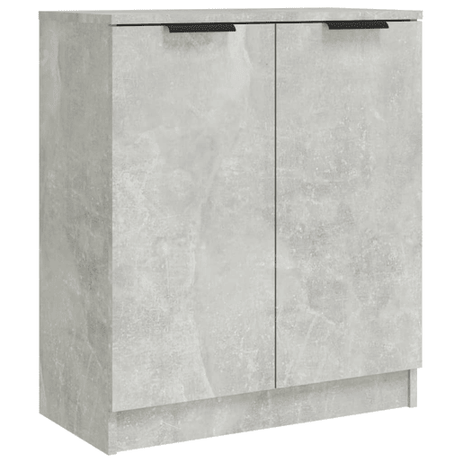 vidaXL Aparadores 2 pcs 60x30x70 cm madeira processada cinza cimento