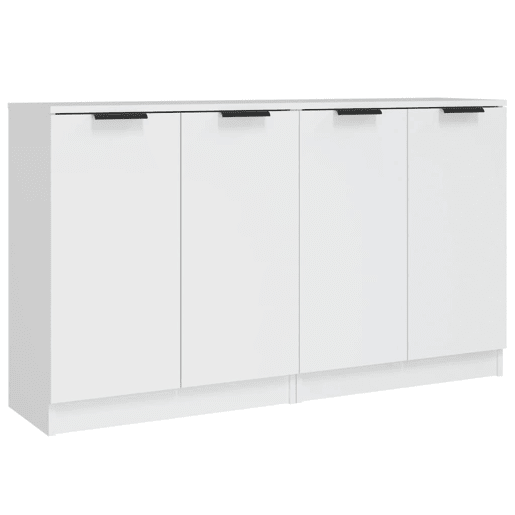 vidaXL Aparadores 2 pcs 60x30x70 cm derivados de madeira branco vidaXL Aparadores 2 pcs 60x30x70 cm derivados de madeira branco