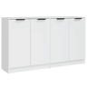 vidaXL Aparadores 2 pcs 60x30x70 cm derivados de madeira branco