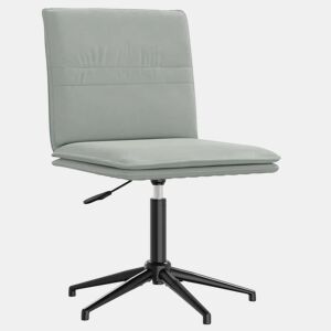 vidaXL Cadeira de jantar veludo cinzento-claro