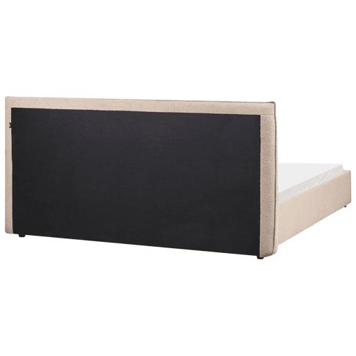 Cama de água Bouclé LAVAUR 180 x 200 cm Taupe
