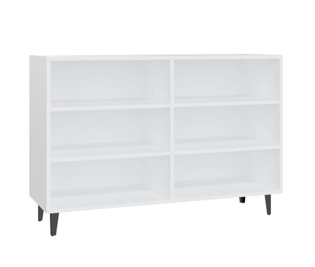 Vidaxl aparador de madera contrachapada blanco 103,5x35x70 cm