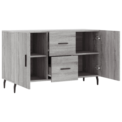 vidaXL Aparador 100x36x60 cm derivados de madeira cinzento sonoma