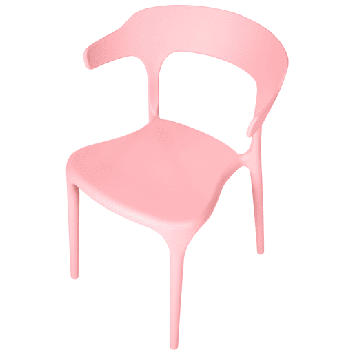 Conjunto de 4 cadeiras de jardim GUBBIO Rosa