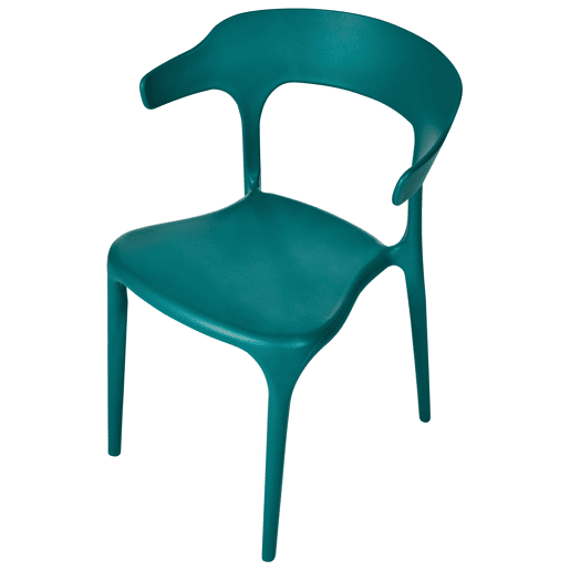 Conjunto de 4 cadeiras de jardim GUBBIO Azul esverdeado